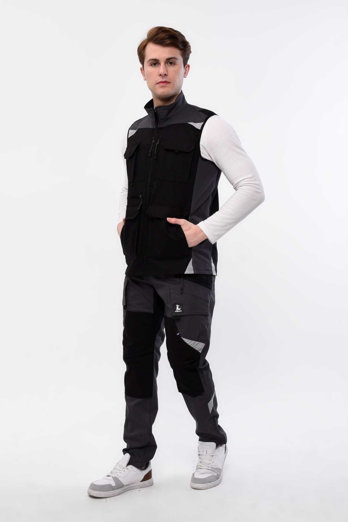 لایکرا تابستانی 10جیب دار مدل مشکی برند Uniprom کد 1720788746