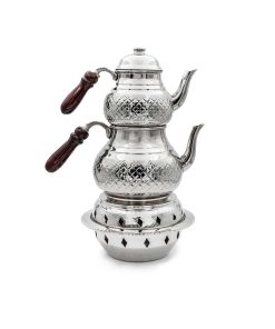 کتری مسی رنگ روکش نقره برند ANTEPSEPETİ کد 1720339268