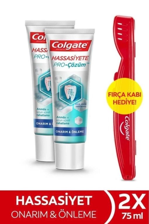 ظرف خمیر دندان ترمیم حرفه ای کادو 2عدد 75میلی لیتر جلوگیری برند Colgate کد 1723564286