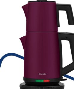 کتری برقی چای ساز فولادی 22000 بنفش بدون قطره xl برند GoldMaster کد 1723110325
