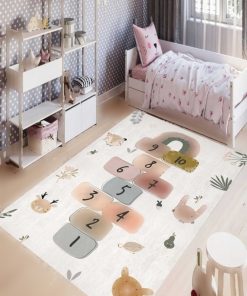 فرش بچه گانه کودک آموزش قابل شستشو حصیر کف بازی مقاوم لکه لیز نمیخورد برند YTR HOME کد 1724397882