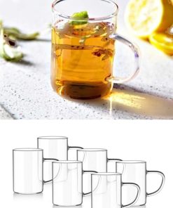 فنجان لیوان دسته دار شیشه ای برند Lejon Home کد 1724698572