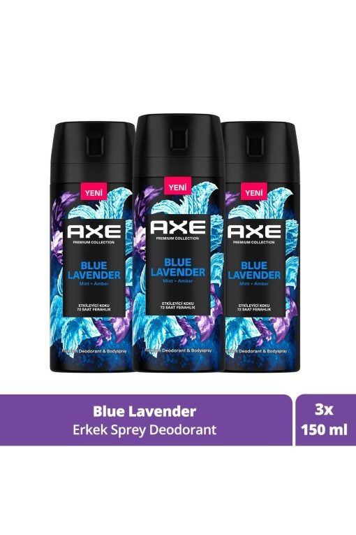 دئودورانت اسپری 150میلی لیتر 72ساعت آبی مردانه برند Axe کد 1722520487