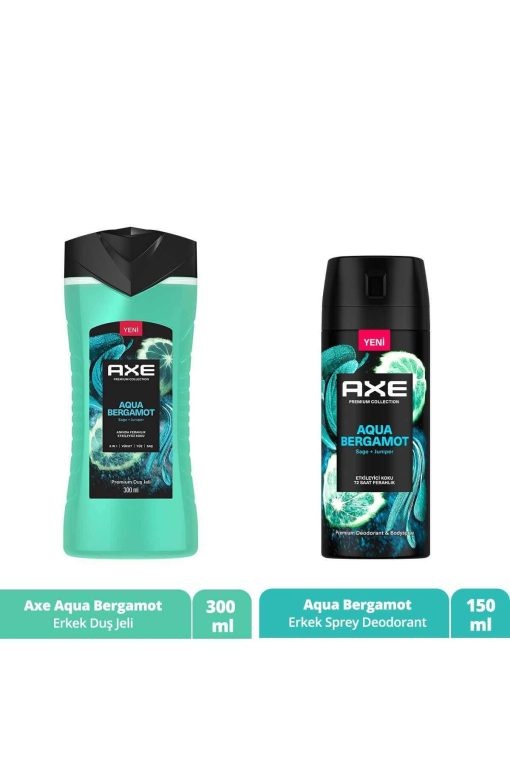 دئودورانت اسپری ژل دوش 150میلی لیتر Aqua 300میلی 30 مردانه برند Axe کد 1722520508