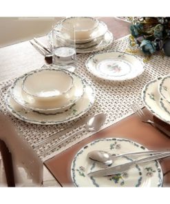 سرویس غذاخوری چینی 24تکه رنگی برند Tulü Porselen کد 1722668965