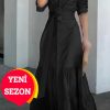 پیراهن چین‎دار دامن زنانه برند JANES کد 1722613887
