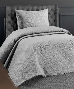 روتختی تک نفره طوسی طرح دوخت برند REYs HOME کد 1723564796