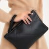 کیف دستی پنبه دوزی شده چرم مشکی برند Simfa کد 1726099343