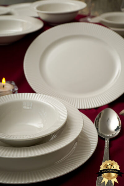 سرویس غذاخوری چینی 6نفره 18تکه برند Heda Porselen کد 1727518664