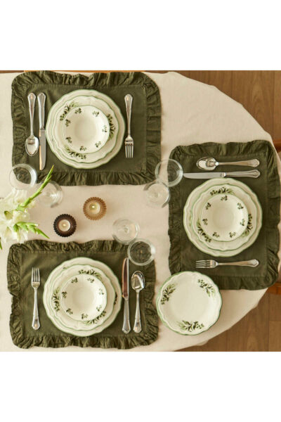 سرویس غذاخوری 6نفره 24تکه سبز برند Bella Maison کد 1726733059