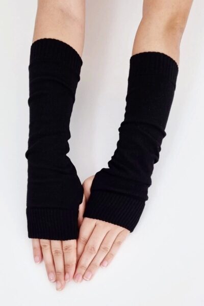 دستکش اکسسوار بافتنی پارچه رنگ مشکی برند Nishstyle کد 1726491874