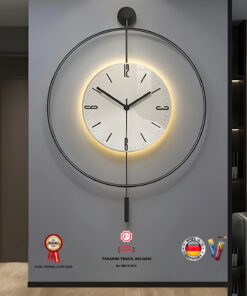 ساعت دیواری led فلزی (با باتری برند MetaQuartz Aksesuar کد 1726401728