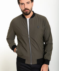 کاپشن خلبانی اسلیم فیت ساده یشمی مردانه برند Mcr کد 1726737380