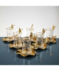 ست رز چای ژاپنی روکش طلایی برند SHOPPING HOME DESING کد 1727677465