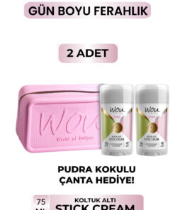 حفاظت زیر بغل کرم 48ساعت 2عدد وگان زنانه برند WOU World of Unique کد 1727345211