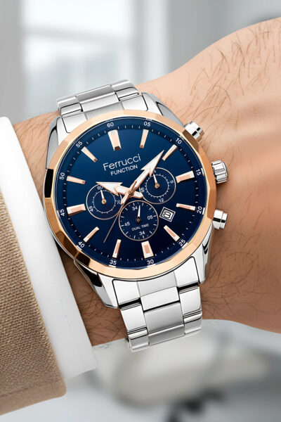 ساعت مچی آب فولادی 30 دوام جعبه مردانه برند Ferrucci کد 1726925973