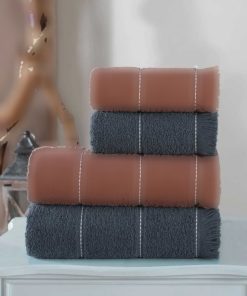 حوله ست حمام آبی تیره و کاشی برند Mariva home کد 1726063859