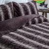 روانداز تخت خواب ست لحاف خز نرم مخمل 3تکه قهوه نفره (طرفه) برند Evlen Home Collection کد 1727518948