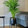 گلدان جا گلدانی تزئینی فلزی طرحدار طلایی مشکی پایه‎دار برند Özge design کد 1726649452