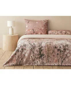 ست کاور سرویس خواب دو نفره نرم دیجیتالی نخی چاپی رنگ گل رز برند English Home کد 1726731967