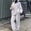 ست سوییشرت نخی نخ کشی پاچه برند lamelif کد 1727194307