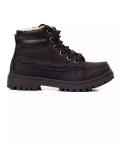پوتین بچه گانه پشمی ضدآب مشکی برند AYN-Shoes کد 1726470812