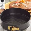 قالب کیک گیره‎دار طلایی مشکی 26cm برند Karaca کد 1730099087