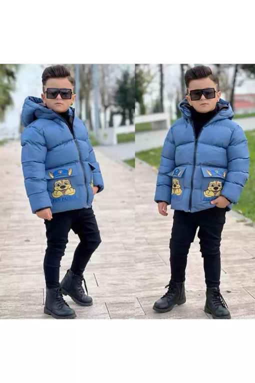 کاپشن کلاهدار زیپدار برند My Kids Wear کد 1728026266