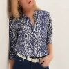 پیراهن بافته شده پلنگی سرمه ای زنانه برند Olalook کد 1729552817