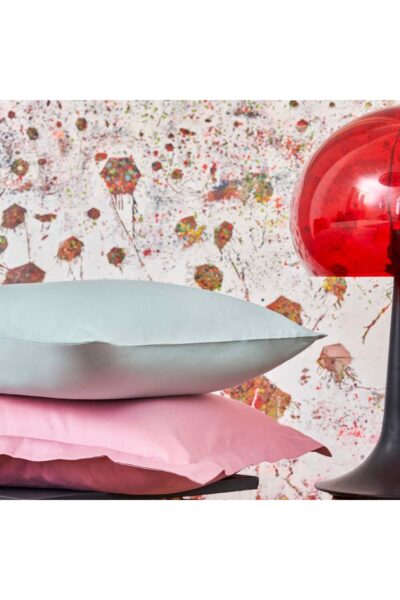 بالشت و رویه ست پنبه ساتن رنگ گل رز استاندارد ترکیب تطبیق برند Linens کد 1728357736