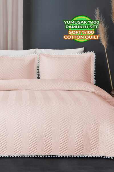 ست روتختی تک نفره کامل پودر 100پنبه برند Evlen Home Collection کد 1727788095