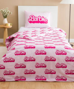 ست کاور تک نفره چاپی صورتی برند LC Waikiki کد 1729509976