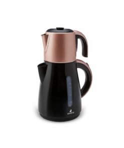 کتری برقی چای ساز قوری فولادی 1چای 20 رز گلد ستاره روز برند Karaca کد 1729388660