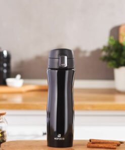 فلاسک فولادی ضد زنگ 500میلی لیتر درب‎دار مشکی قفل دار سیاره مشتری برند Karaca کد 1729464192