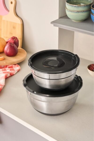 ظرف نگهداری فولادی مشکی برند Karaca کد 1729501816