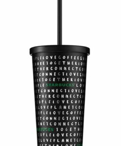 لیوان سرد فولادی ضد زنگ 473میلی لیتر مشکی کلمه ای برند Starbucks کد 1729464079