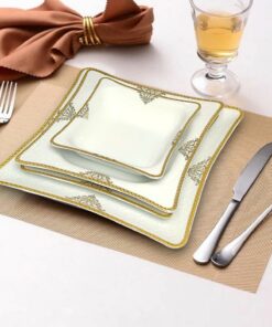 آن را سرویس غذاخوری جدید چینی 24تکه طرحدار 6نفره طلایی روز فروشنده برند Pars کد 1728117933