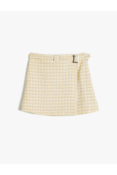 سگک دامن طرح‎دار چهارخونه برند Koton کد 1729492883