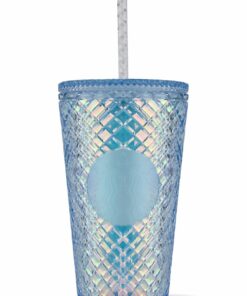 فلاسک لیوان پلاستیکی براق آبی برند Starbucks کد 1729463003