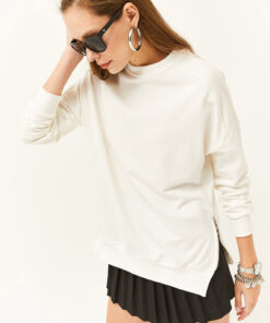 سوییشرت کلفت داخل زیپدار کنار شیری زنانه برند Olalook کد 1729552690