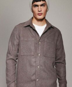 کت پیراهن متناسب پنبه ای آستین بلند یقه سه دکمه برند Defacto کد 1729778240