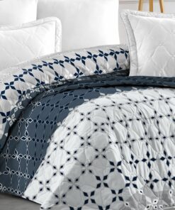 روانداز تخت خواب طرح‎دار ست تک نفره صندلی / مبل راحتی چند کاربردی طرح دوخت 230x155cm برند EVA کد 1727787866