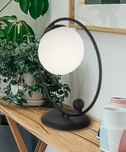 لامپ مطالعه مدرن شیشه ای طراحی سفید مشکی برند Apliqa کد 1729322129