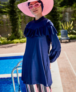 مایو اسلامی پوشیده کامل سرمه ای برند Marina کد 1729470328