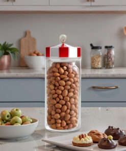 ظرف نگهداری شیشه ای 1300میلی لیتر دربدار کوزه / انبار خلاء برند Karaca کد 1729412673