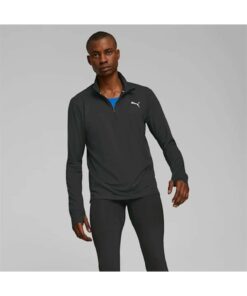 بلوز گرمکن مردانه مشکی زیپ برند Puma کد 1729487549