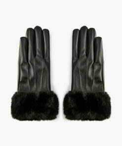 دستکش خز چرم مصنوعی طرح‎دار برند Koton کد 1729390286