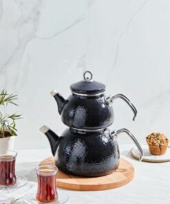 ست کتری لعابی کریستال مشکی برند Karaca کد 1729419376