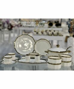 سرویس غذاخوری 6نفره 49تکه طلایی برند decovien کد 1729399590