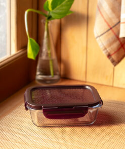 ظرف نگهداری مستطیلی شیشه ای دربدار برند Madame Coco کد 1729412131